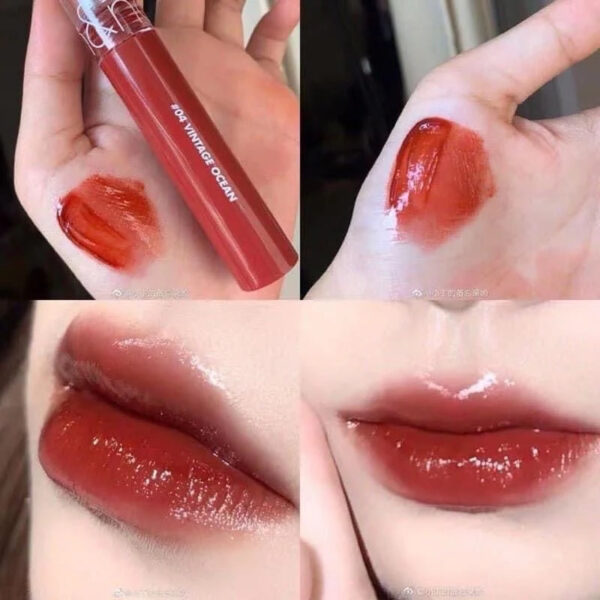 Son Romand Glasting Water Tint 04 Vintage Ocean khoác lên môi bạn sắc đỏ đất trầm ấm