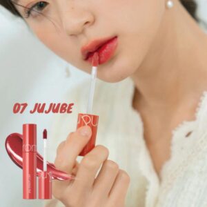 Son Romand Juicy Lasting Tint 07 Jujube là tông màu đỏ hồng đất ngọt ngào