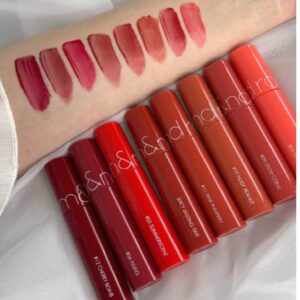 BST Romand Juicy Lasting Tint có rất nhiều gam màu đỏ hồng xinh xắn